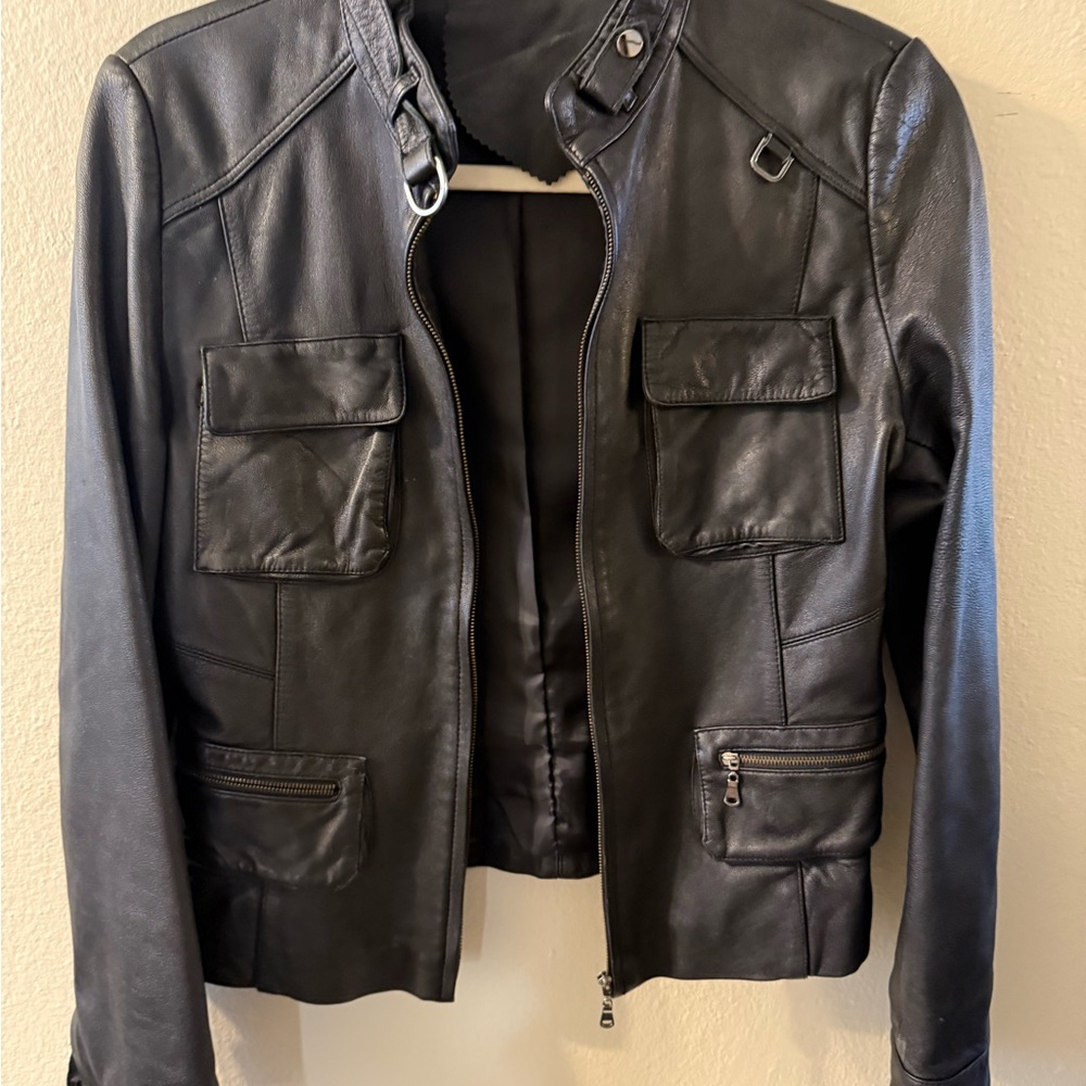 Women's Black Genuine Leather Jacket